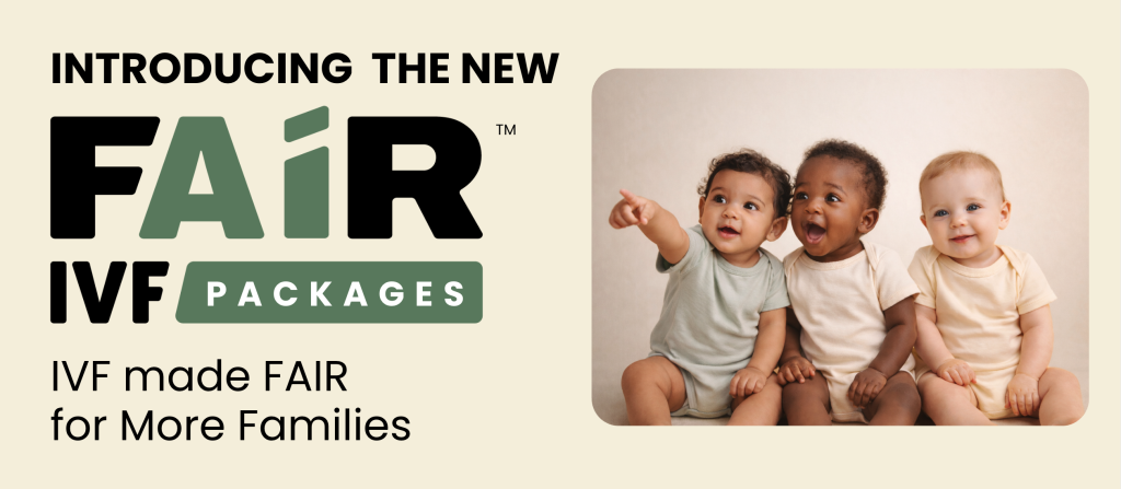 Three happy children promoting IVF packages