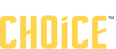 Bold logo with stylised text