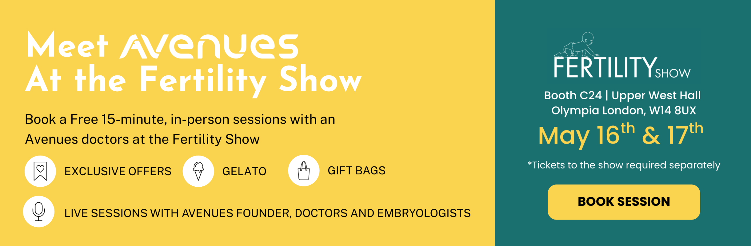 Meet Avenues at the Fertility Show 2026